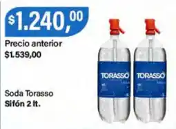 Supermercados Damesco Torasso soda oferta