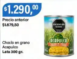 Supermercados Damesco Acapulco choclo en grano oferta