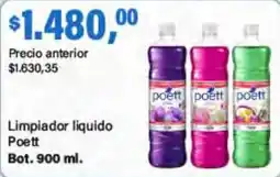 Supermercados Damesco Poett limpiador liquido oferta