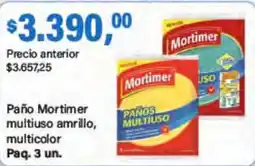 Supermercados Damesco Mortimer paño multiuso amarillo multicolor oferta