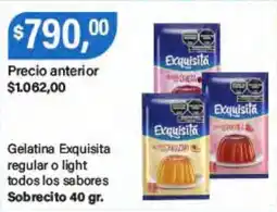 Supermercados Damesco Exquisita gelatina regular o light oferta