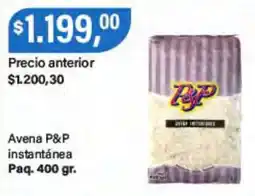 Supermercados Damesco P&P avena instantánea oferta