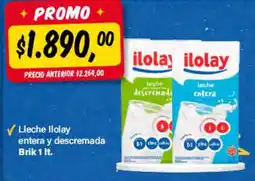 Supermercados Damesco Ilolay leche entera y descremada oferta