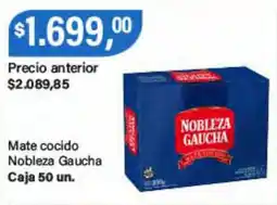Supermercados Damesco Nobleza Gaucha mate cocido oferta