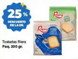 Supermercados Damesco Riera tostadas oferta