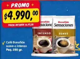 Supermercados Damesco Bonafide café sensaciones oferta