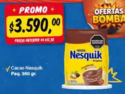Supermercados Damesco Nesquik cacao oferta