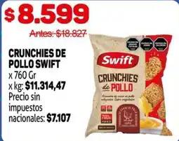 Makro Swift crunchies de pollo oferta