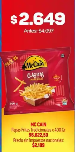 Makro Mc Cain papas fritas tradicionales oferta