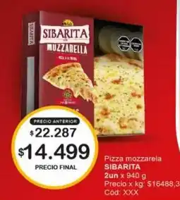 Makro Sibarita pizza mozzarella oferta