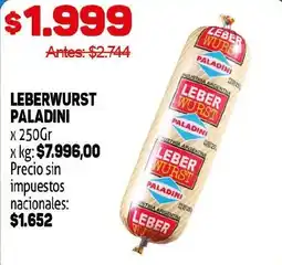 Makro Lieberwurst paladini oferta