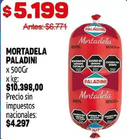 Makro Paladini mortadela oferta