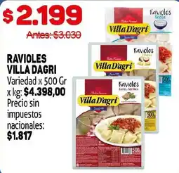 Makro Villa dagri ravioles oferta