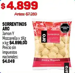 Makro Aro sorrentinos jamon y mozzarella oferta
