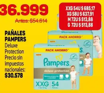 Pampers pañales deluxe protection