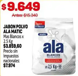 Makro Ala jabon polvo ala matic oferta