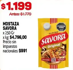 Makro Savora mostaza oferta