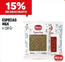 Makro M&K especias oferta