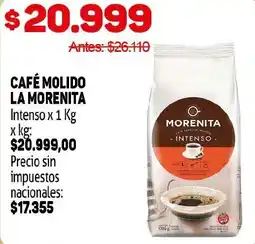 Makro Morenita café molido intenso oferta