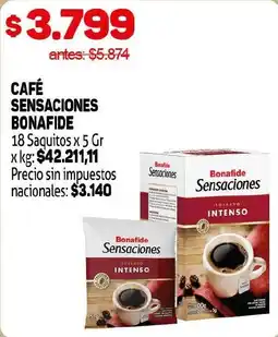 Makro Bonafide café sensaciones oferta