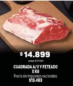 Makro cuadrada a/v y feteado oferta