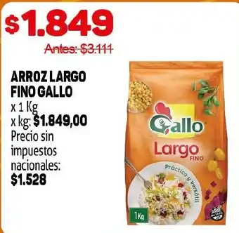 Makro Gallo arroz largo fino oferta