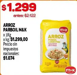 Makro M&K arroz parboil largo fino oferta