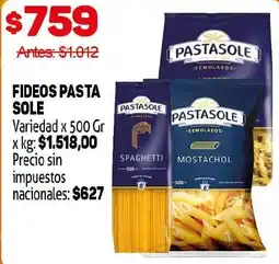 Makro Pasta sole fideos oferta