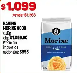 Makro Morixe harina de trigo 0000 oferta