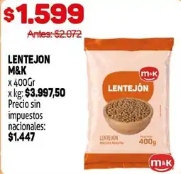 Makro M&K lentejón oferta