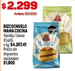 Makro Bizcochuelo mama cocina oferta