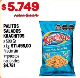 Makro Krachitos palitos salados oferta