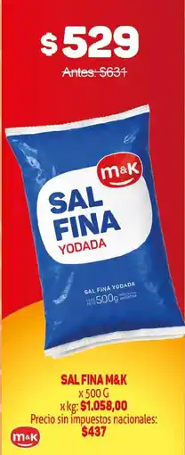 Makro M&K sal fina yodada oferta