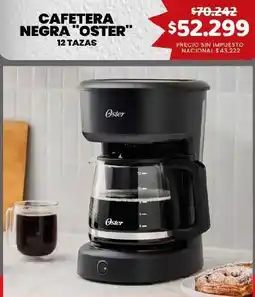 Makro Oster cafetera negra oferta
