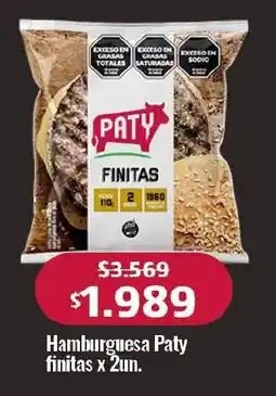 Makro Paty hamburguesa finitas oferta