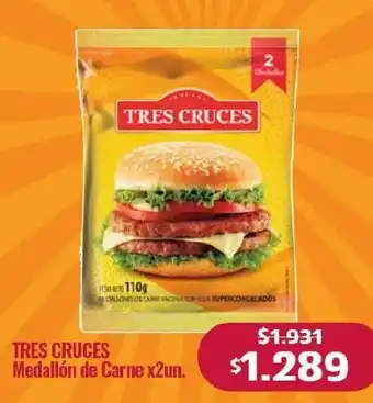 Tres cruces medallón de carne
