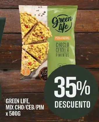 Green life mix-tartas choclo cebolla pimientos