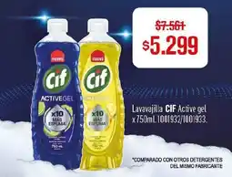 Makro Cif lavavajilla active gel oferta