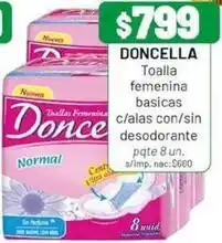 Almacor Doncella - toalla femenina basicas c/alas con/sin desodorante oferta