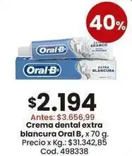 Coto Oral-b - crema dental extra blancura oferta