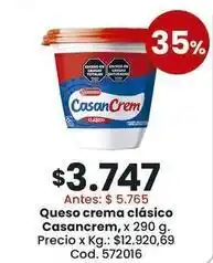 Coto Casancrem - queso crema clásico oferta
