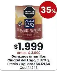 Ciudad del lago - duraznos amarillos