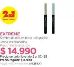 Farmacity Extreme sombra de ojos en barra holographic oferta