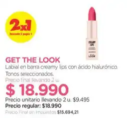Farmacity Get the look labial en barra creamy lips oferta