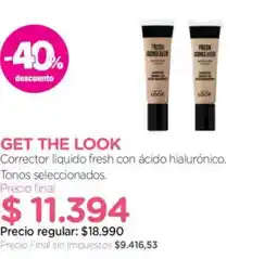 Farmacity Look corrector liquido fresh con ácido hialurónico oferta