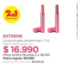 Farmacity Extreme lip plump gloss extreme rose oferta