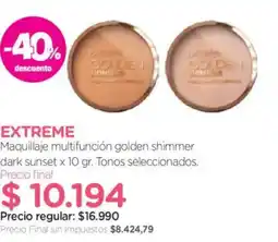 Farmacity Extreme maquillaje multifunción golden shimmer oferta