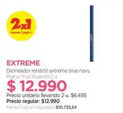 Farmacity Extreme delineador retráctil extreme blue navy oferta