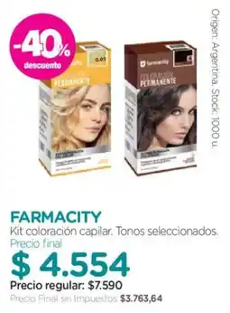 Farmacity Farmacity kit coloración capilar. tonos seleccionados. oferta