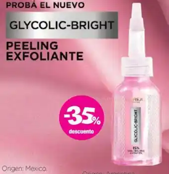 Loreal glycolic-bright peeling exfoliante